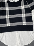 Rachel Zoe Checkered Black Sweater (XS)