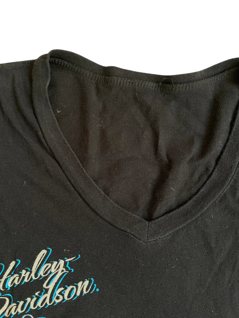 skull ride – harley v-neck tee (S?)