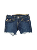 True Religion Dark Wash Cutoff Hotpants (XS)