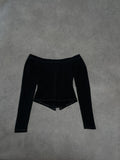 corset long sleeve top