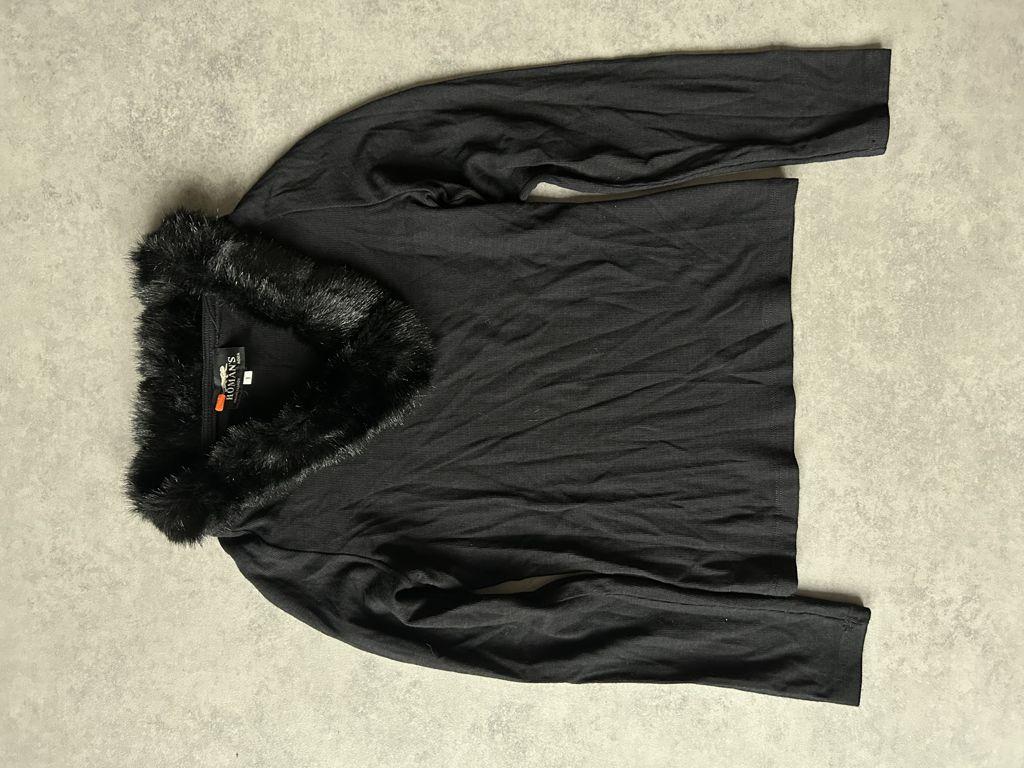 Y2K fur collar top