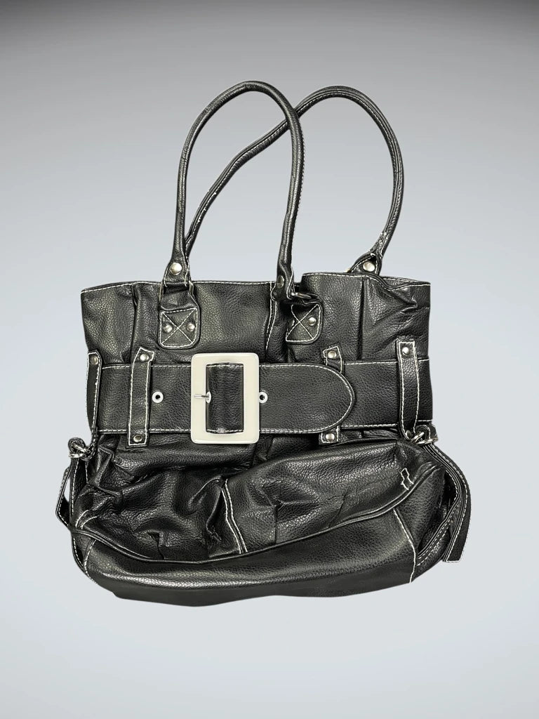 Tan Buckle Pocket Shoulder Bag (ONESIZE)