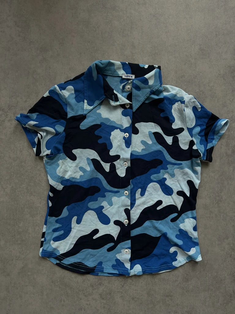 Blue camo shirt