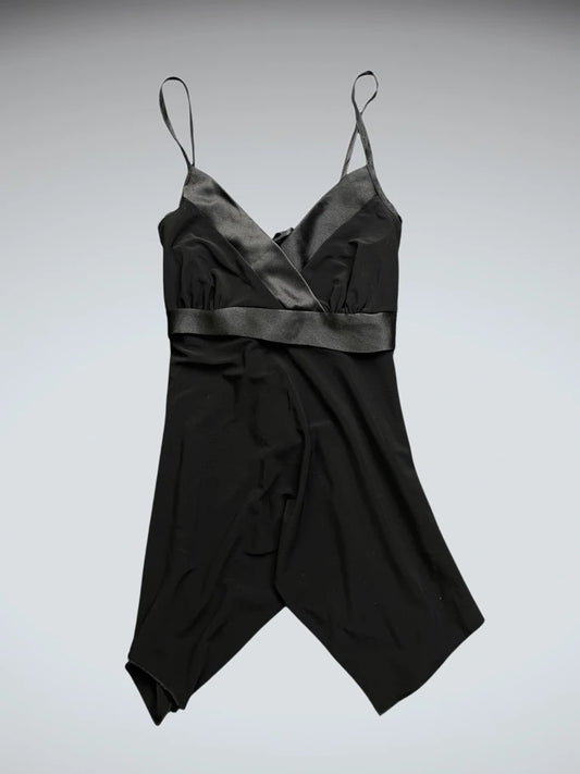 Black Satin Bow Detail Top (S)