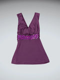 Light Purple Disco-Inspired Party Top (S)