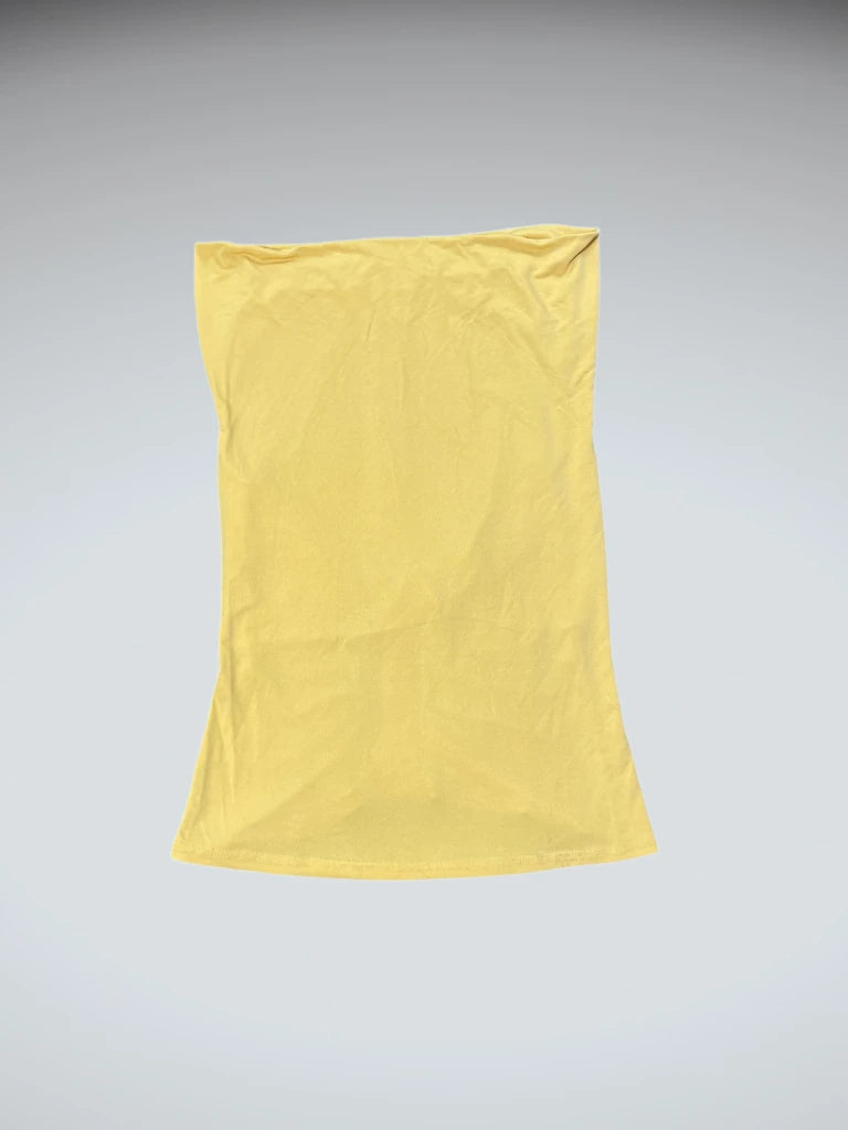 soft yellow tube top (M)