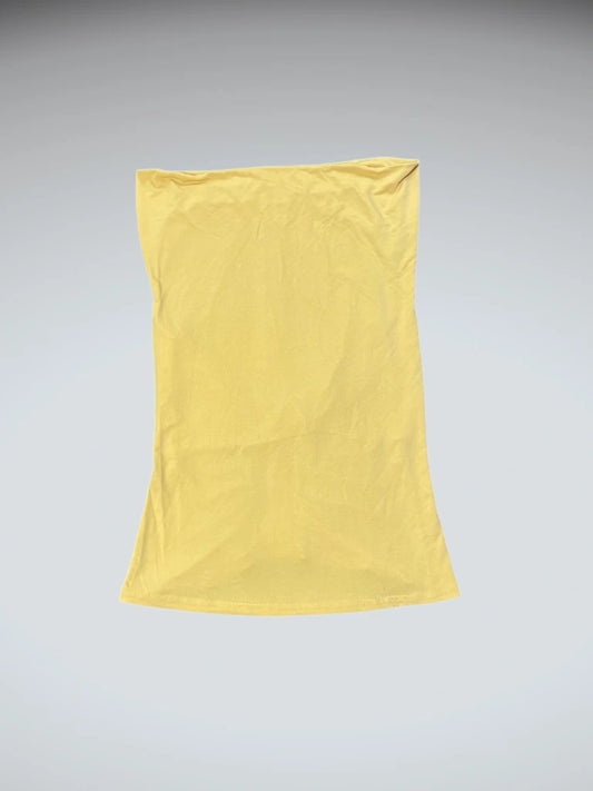 soft yellow tube top (M)