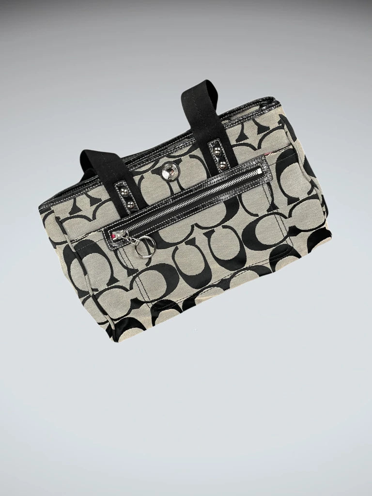 Coach Grey Monogram Zip Tote (ONESIZE)