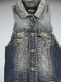 Silver Jeans Classic Blue Denim Vest Women (M)