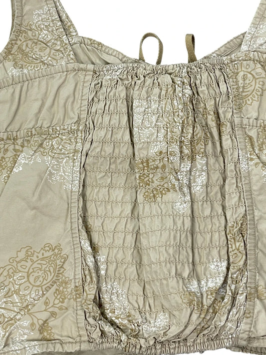 Lingerie Beige Lace-Up Corset Top (XS)