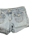 LEI Light Wash Vintage Denim Hotpants (S)