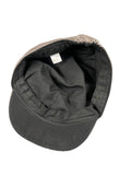 Brown Cross Print Military Cap (ONESIZE)