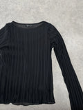 long sleeve black top