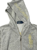 Polo Ralph Lauren Grey Hoodie with Embroidered Polo Player (L)