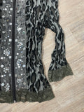 Jacket with leopard print