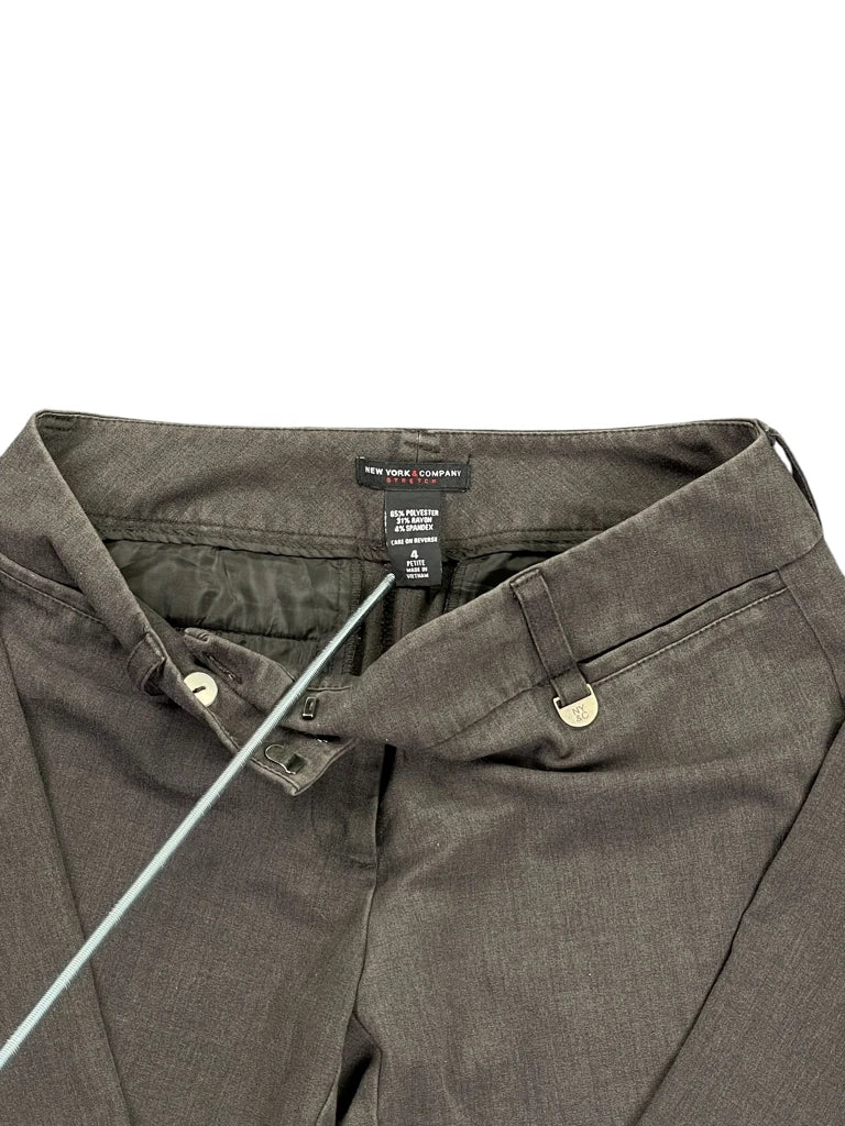 New York & Company Grey Flared Suit Pants (S)
