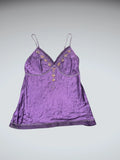 Purple light top with yellow rhinestone (XS)