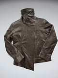 Dormeuril Brown Genuine Leather Jacket (M)