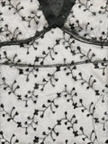 Black Beige Lace Floral Camisole (S)