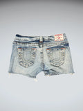 True Religion Light Wash Cutoff Denim Hotpants (XS)