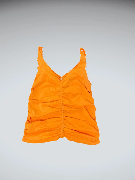 Orange Ruched Vintage Camisole (S)