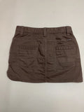 Y2K Chocolate Brown Mini Skirt Low Rise Sisley Grunge (M)
