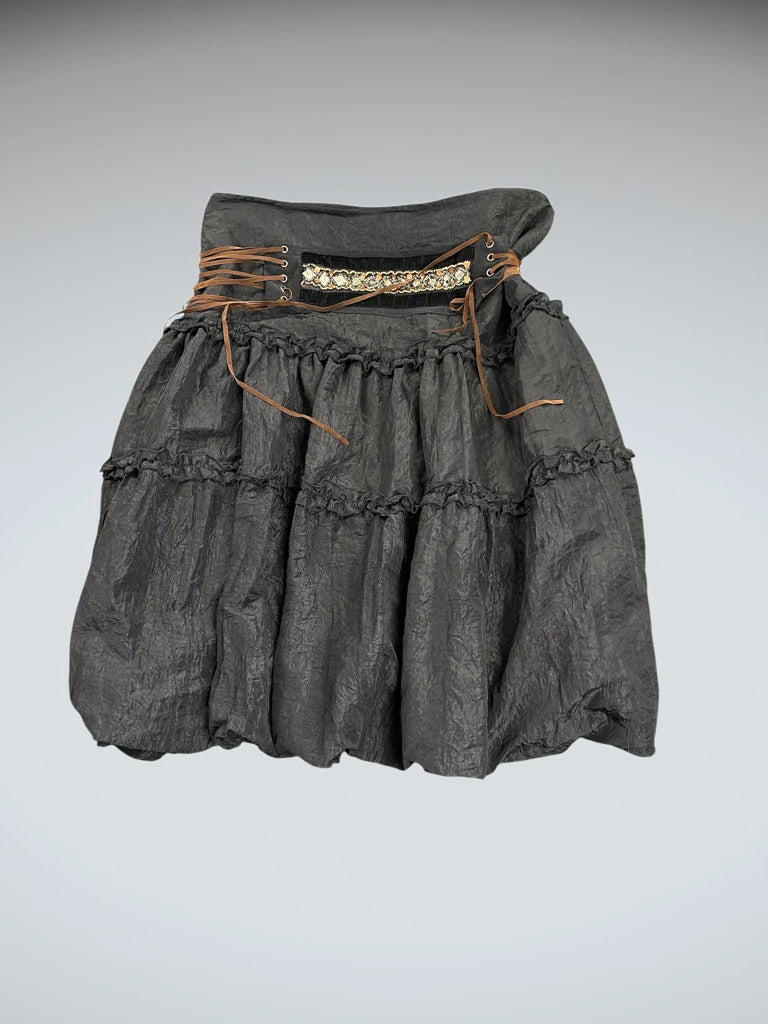 Noir Silhouette Long Skirt (XS)