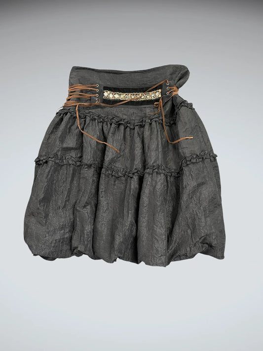 Noir Silhouette Long Skirt (XS)