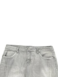 Light Grey Maxi Denim Skirt (L)