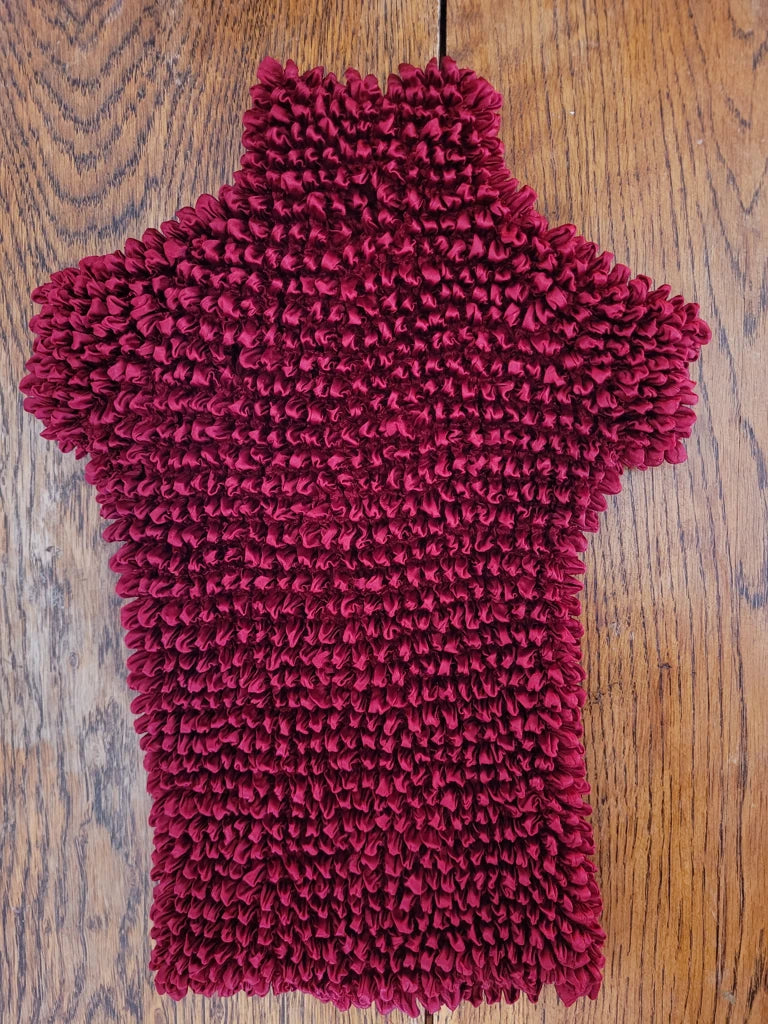 Red ribbed T-shirt