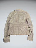 Selections Beige Genuine Leather Blazer Women (M)