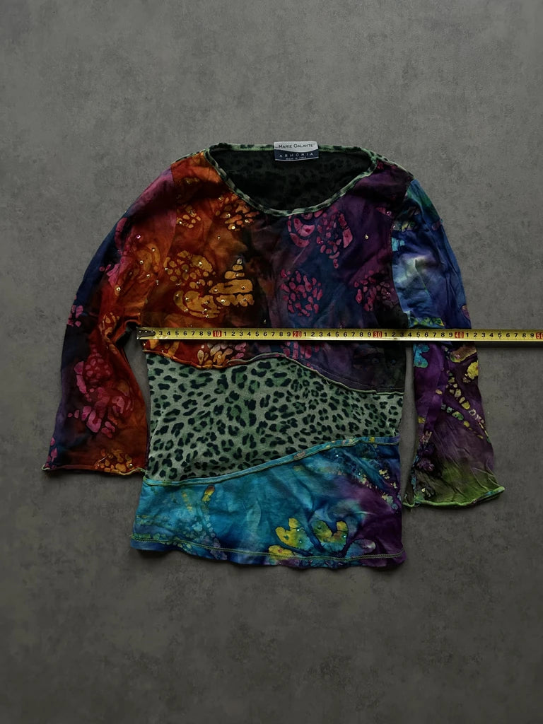 Colorful print top