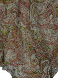 Paisley Dream Silk Asymmetric Skirt (M)