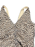 Beige Leopard Ruched Top (L)
