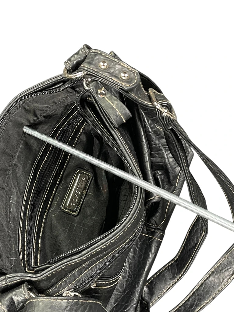 Black Multi Pocket Shoulder Bag (ONESIZE)