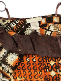 Siren Orange Alternative Pattern Top (M)