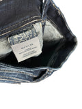 Dark Wash Bootcut Jeans with Contrast Stitching (S)