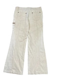 Beige Wide-Leg Utility Pants (L)