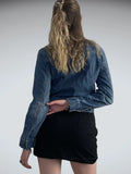 garage mood – cropped denim coat (M?)