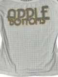 White Apple Bottoms Rhinestone Logo Top (S)