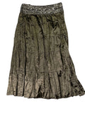 Classic green pleated skirt by Laura Petites (M)