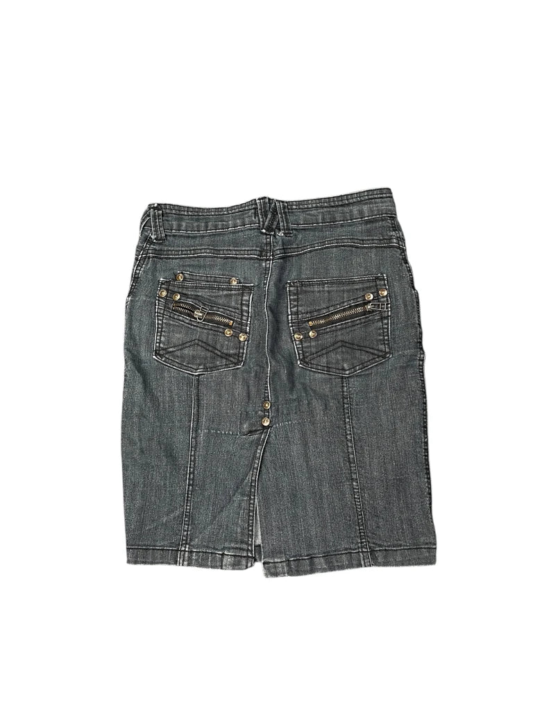 Seduction Dark Washed Denim Skirt (XS)