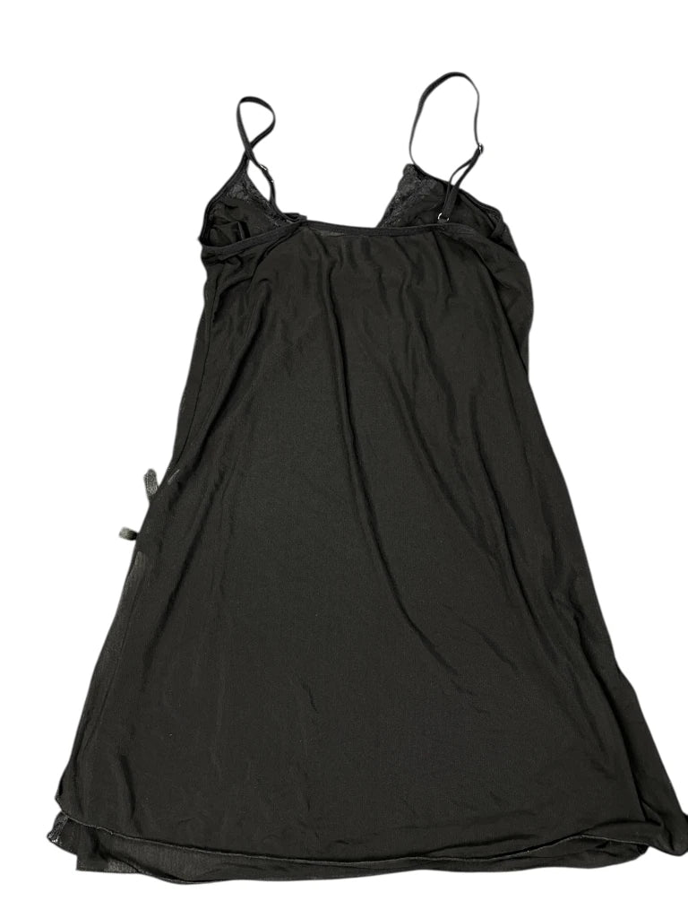 Sheer black lace lingerie top (XS)