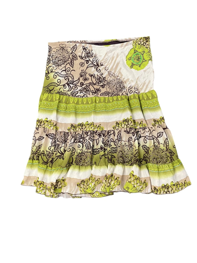 Ocean Mist Leopard Print Skirt (M)
