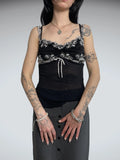 black lace top (S)