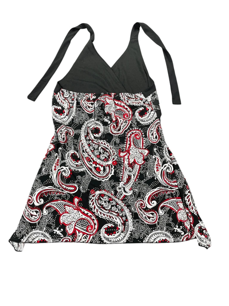 Crimson Noir Paisley Halter Top (L)