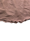Elegant Brown Spaghetti Strap Dress Top (S)