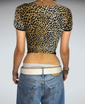 Leopard print top