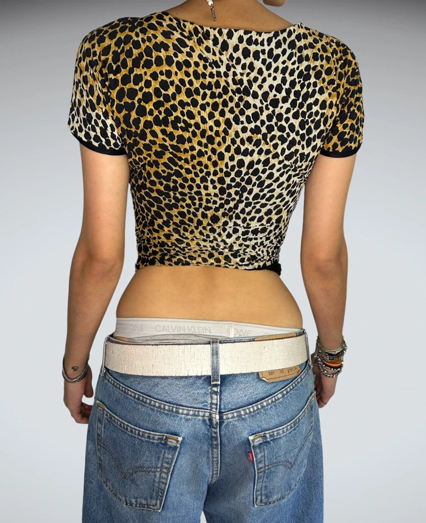 Leopard print top