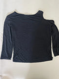 Black Sheer Boatneck Longsleeve (M)